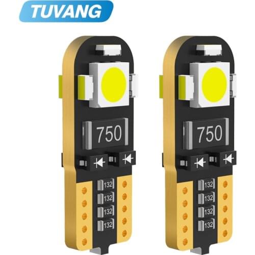 2x T10 168 194 W5W 5050 3014 SMD Chip Canbus No Error Led License Plate Light Bulbs DRL Car Interior Source Light White