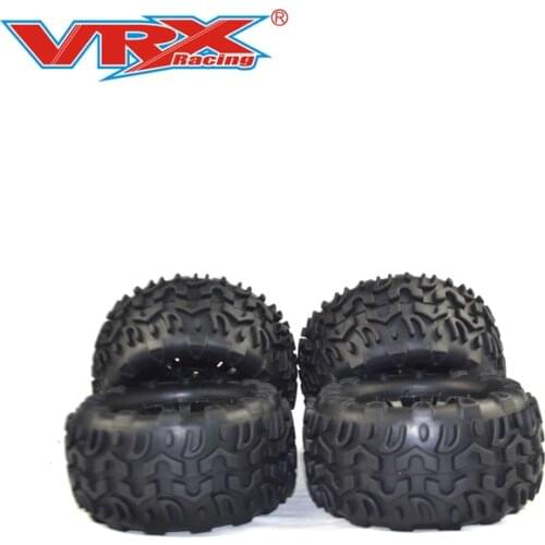 4Pcs 120mm Off-road Wheel Rim and Tires for ftx carnage vrx racing HSP Wltoys ZD Racing HPI Redcat LRP 1/10 Truck RC Car Parts