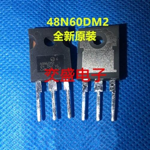 5 pcs/lote MOSFET STW48N60M2 48N60M2 TO-247 Transistor original nuevo 48A600V