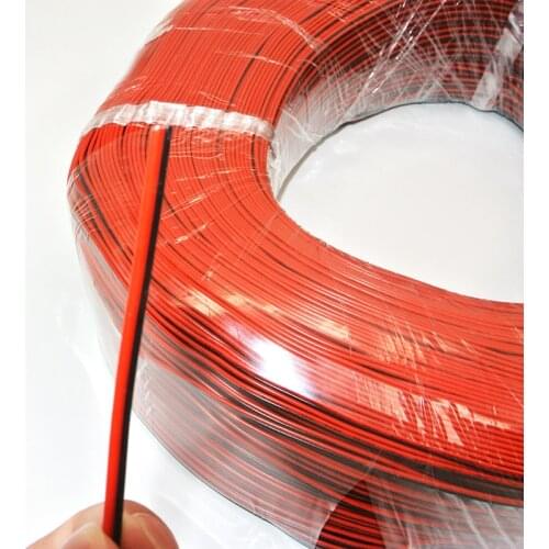 609 Meters 200FT 24 Gauge AWG Electrical Wire Tinned Copper Insulated PVC Extension LED Strip Cable Red Black Wire