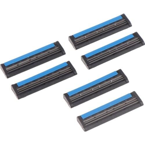 6pcs 3 Layers Razor Blades Men Safety Handle Shaving Razor 6 Blades Shaver Standard Trimmer Replacement for men