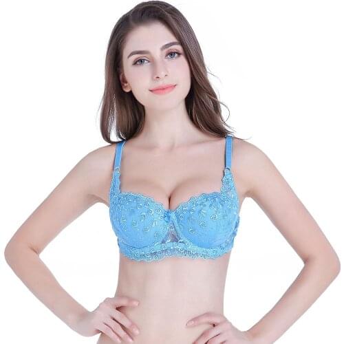 Sexy Thin Adjustable Breathable Bras for Women Lace Push Up Bra Lingerie Comfort Wire Free Intimates Brassiere