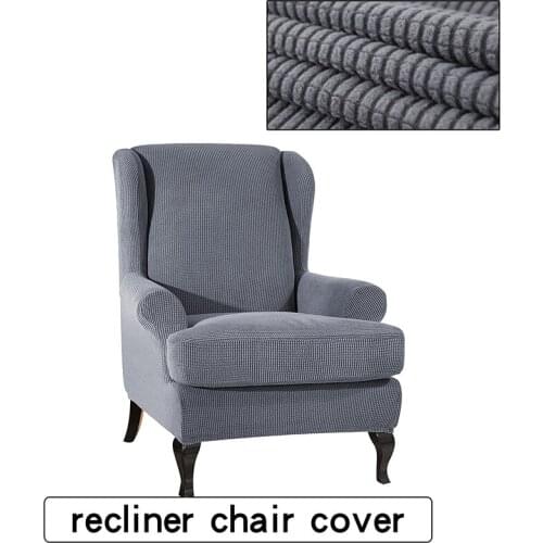 Stretch Sofa Cover Slipcover Jacquard Spandex 2-Piece Couch Covers Office Living Room Furniture Protective Cover Home Decor