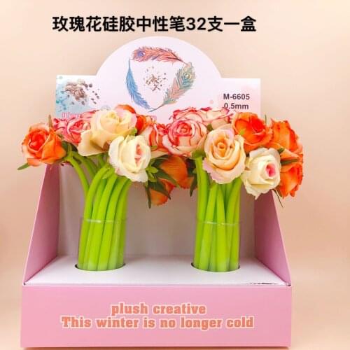 32pcs Gel Pens Cartoon Hamster black colored gel-inkpens for writing Cute stationery office school supplies