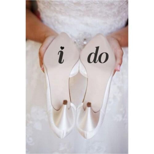 I Do Bridal Shoe Sticker wedding bride mariage хна henna