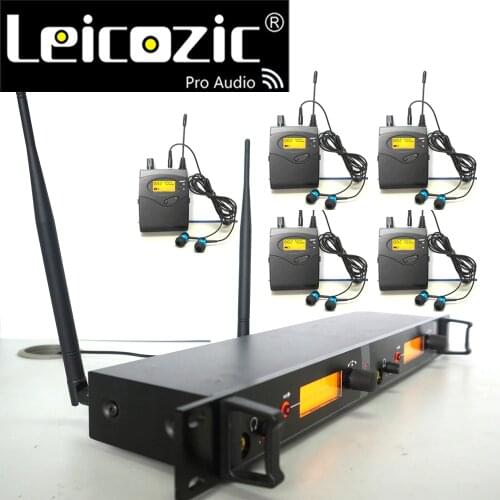 Leicozic 5 receivers 1 transmitter in ear monitor wireless In Ear Monitor System wireless in ear monitor SR2050 twin monitor