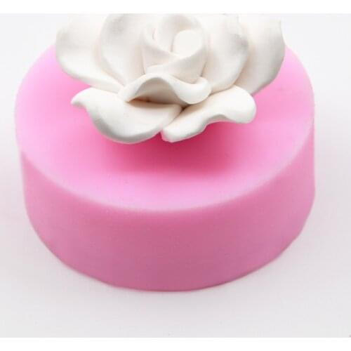 New 3D Flower Soap Mold Fleshy Rose Fondant Cake Silicone Mold Wedding Decoration DIY Chocolate&birthday Cake Baking Tools