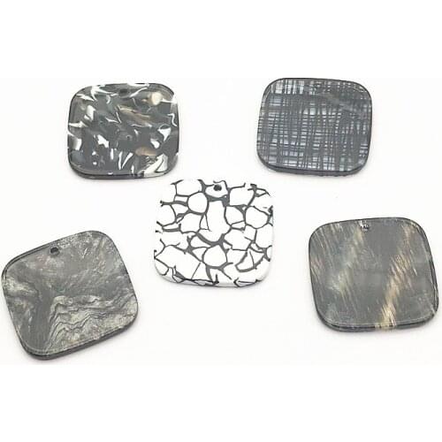New arrival! 31x31mm 50pcs acetic acid Square shape charm for Earrings DIY parts,Jewelry Accessories Findings & Components
