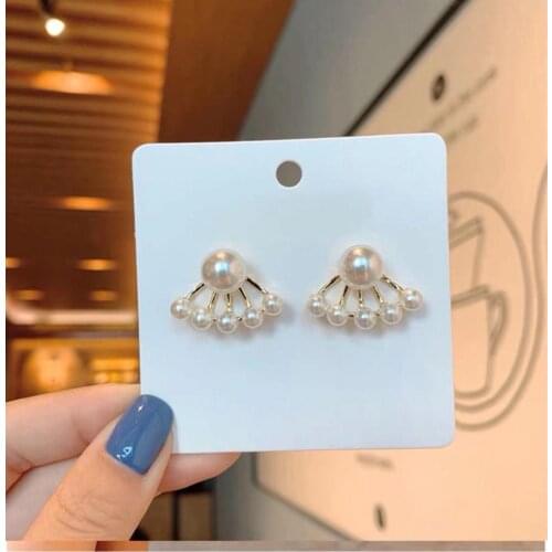 925 Sterling Silver Earrings Mountings Findings Base Mountings Jewelry Parts Accessories for Pearls Beads Agate Jade Crystal