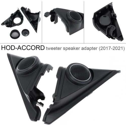 Durable ABS Hifi System Tweeter Horns Cover Fit for Honda Accord 2017-2021 Refitting Installation Front Door Speaker Adapter Kit