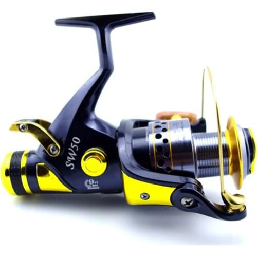 Fishing Reel Spinning fishing reel machined spool SW50 9precision Ball Bearing +One-way bearing 5.2:1 Pre-Loading Spinning Wheel