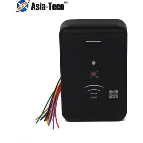 Barcode Qr code reader access control reader 13.56Mhz IC card reader RS232 RS485 Wiegand 26 34 TTL 20000 user wechat free SDK