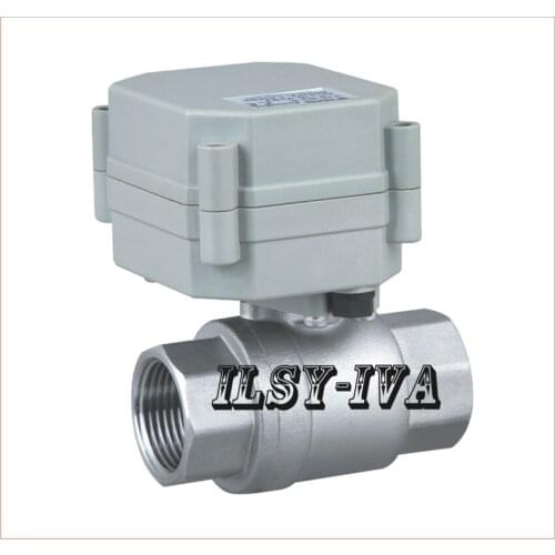 1/2" DC24V two way Stainless steel Electronic Actuator ball Valve with instruction,SS304 Motorized ball valve for water