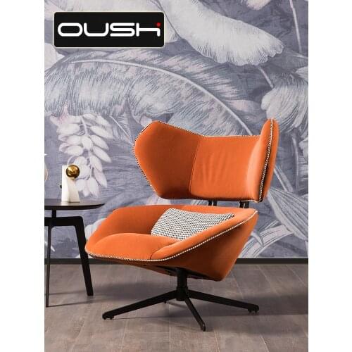 Nordic simple modern sofa chair single chair designer single chair iron single sofa leisure chair single chair
