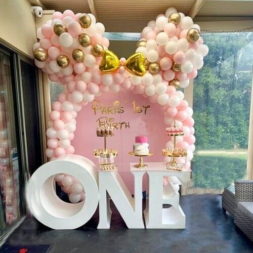 249pcs Balloon Garland Arch Kit Pink White Gold Latex Balloons Supplies Baby Shower Girls Birthday Party Wedding Decoration