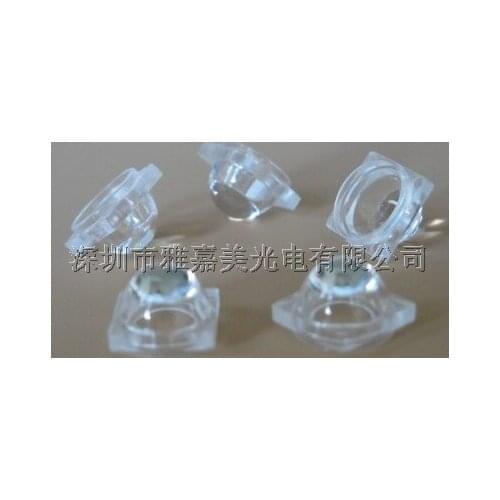 High power LED lens Diameter 9MM 20 degrees optical lens,1W 3W mixed light meniscus lenses