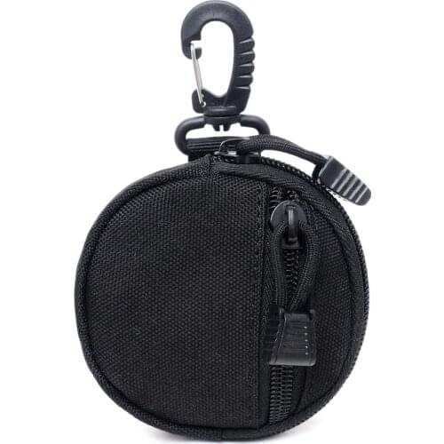 Tactical EDC Pouch Mini Key Wallet Men Coin Purse Military Army Keychain Holder Zipper Utility Small Hunting Waist Belt Pack Bag