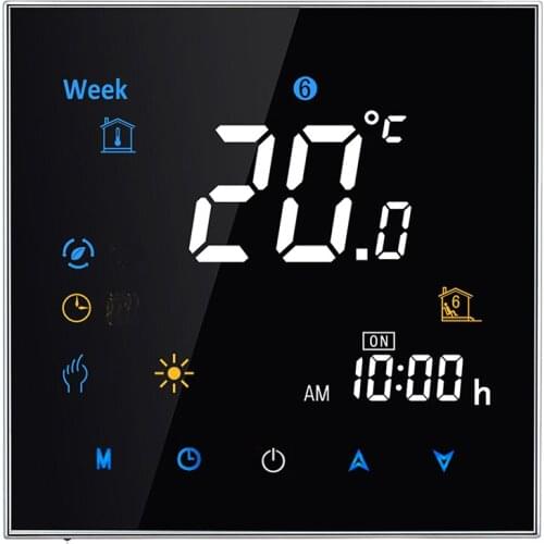 Thermostat Wifi/No Wifi Gas Bolier Heating Thermostat LCD Programing AC95-240V Touch Screen Lcd Home Winter 4 Kinds Thermostat