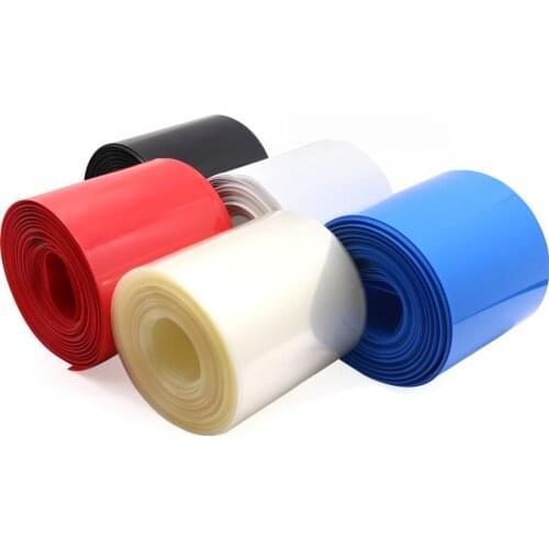 2PCS PVC Heat Shrink Tubing White Color Battery Sleeve Heat Shrinkable Film Low Temperature Width9mm 12mm 17mm-180mm
