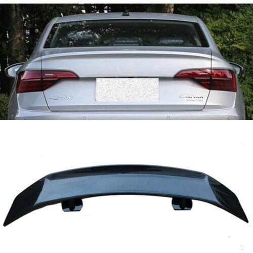 FOR Universal GT Accessories Spoiler Volkswagen NEW OLD Jetta ABS Material Car Trunk Rear Lip Tail WING Black Body Kit 2006-2021