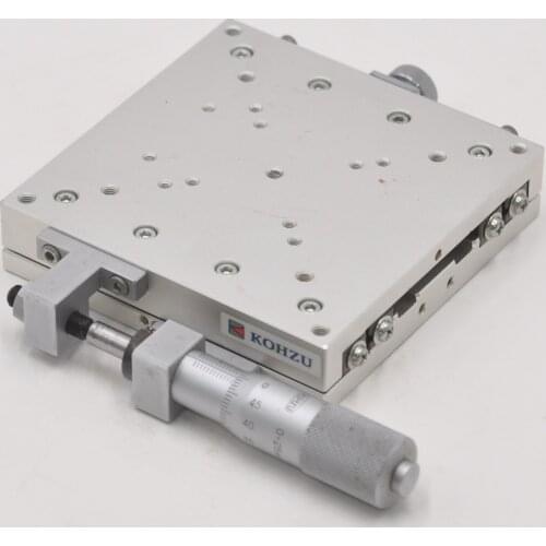 XM10-01 Kozu Seiki Y axis 100 * 100 table optical displacement platform slide stroke plus or minus 12.5mm