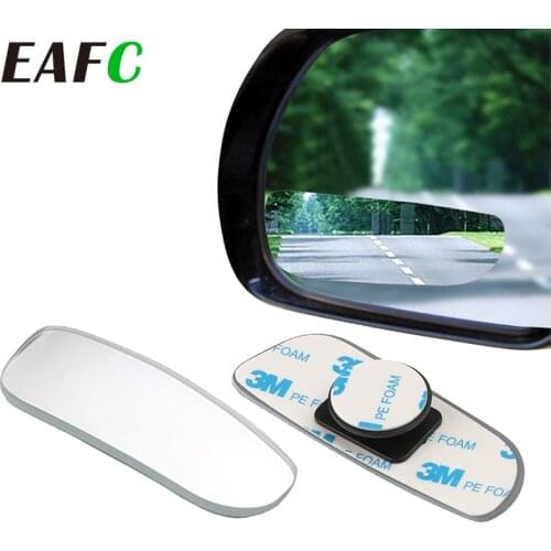 2pcs Car Mirror 360 Degree Wide Angle Convex Blind Spot Mirror Parking Auto Motorcycle Rear View Adjustable Mirror Accessories