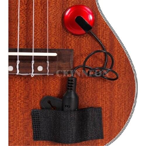 100Pcs/Lot Adeline AD-20 Guitar Violin Viola Cello Banjo Contact Micro Pickup with Strap Button Hanger Wholesale Free shipping