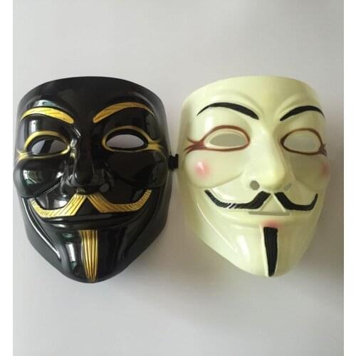 2020 Halloween Masks V for Mask Guy Fawkes Anonymous Fancy Dress Cosplay Costume V for Vendetta Cosplay Unisex Masks