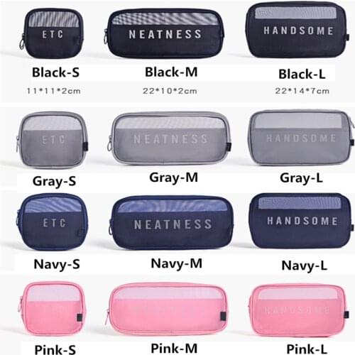 3 PCS/Set Travel multifunctional storage finishing cosmetic bag portable wash storage bag