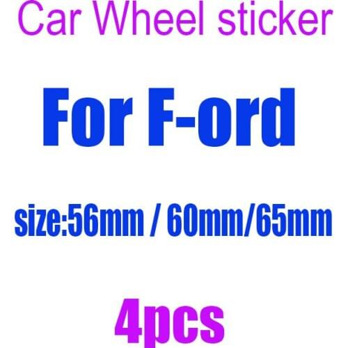 4pcs 3D 56mm 60mm 65mm newest car sticker Wheel Center Hub sticker Rim Creative badge covers decoration sticker accessories FUT