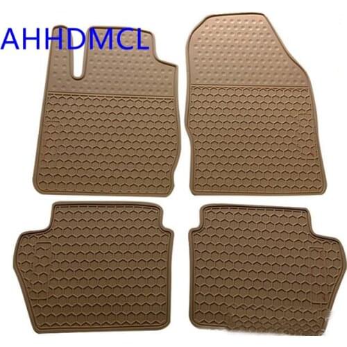 Car Rubber Mats Floor Mats Anti-Slip Mat Carpet Feet Pads For Ford Fiesta 2013 2014 2015 2016 2017 Left Hand Drive