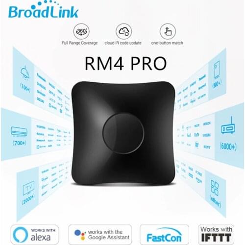 BroadLink RM4 Pro Smart IR and RF Universal Remote Controller Smart Home Switch Support Alexa Google Home Voice Control Domotica