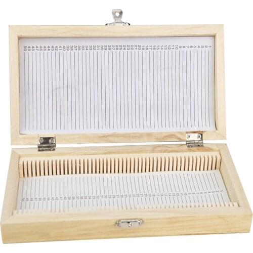 High Quality 50pcs Wooden Microscope Slide Box Rectangle Hold Cabinet Holder Case for microscope Slides