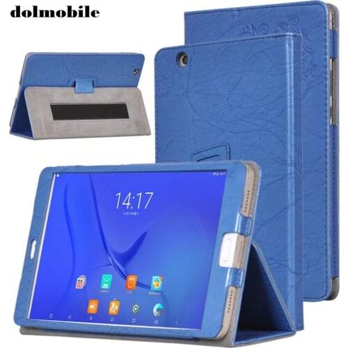 Dolmobile Print Flower PU Leather Case Cover for Teclast T8 8.4 inch Tablet with Hand Holder Grip Shell + Stylus Pen