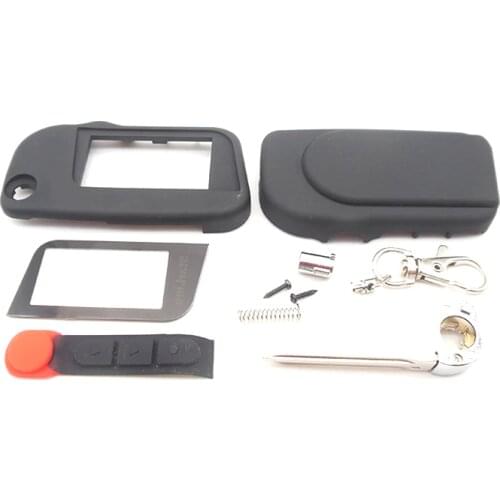 A93 Uncut case with glass for Starline A93 A63 uncut blade fob case cover A93 folding car flip remote free shipping
