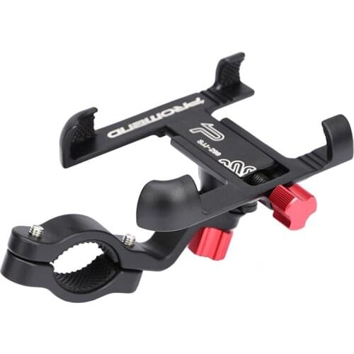 Aluminum Alloy Bike Phone Mount with 360 Degree Rotation Adjustable Bicycle Handlebar Phone Holder for Mountain Road Hybrid Bike