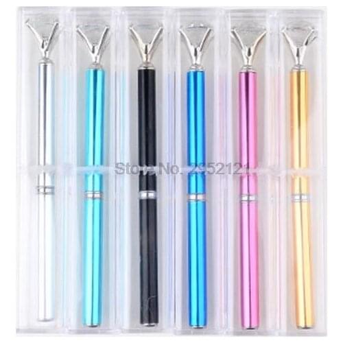 By dhl or ems 100pcs Crystal Rhinestone Diamond Nail Art Brush Pen UV Gel Polish Tips Liner Painting Drawing Carving Tools new