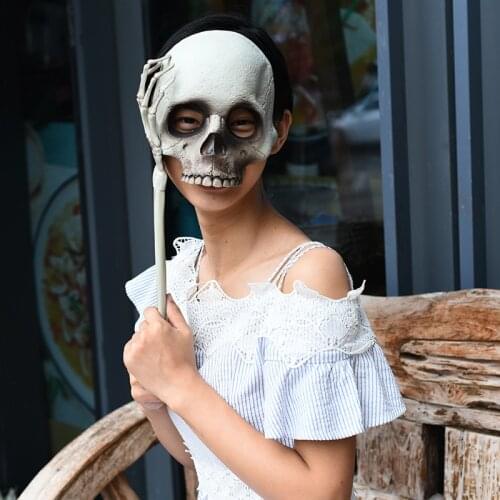 Halloween Party Horror Skull Photo Props Halloween Party Creative Skeleton Terrorist Funny Props Decoration WS12