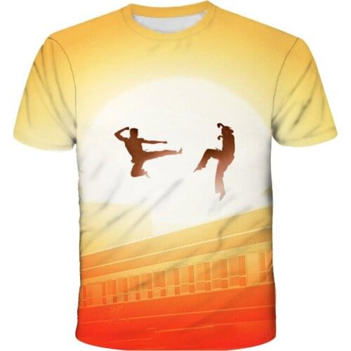 Novel Design 3D Printed Cobra Kai T Shirt Kids Boy Round Collars Casual Fashion Clothes Teenager Chil Hip Hop Short Sleeve Tops