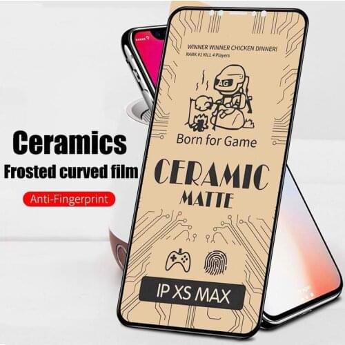 Ceramic Matte Frosted Tempered Glass For iPhone 12 11 Pro Max 8 7 6 5 Plus X XS XR XsMax Screen Protectors Film