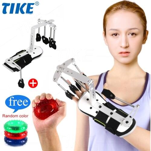 TIKE Adjustable Finger Splint Protection Orthotics Exerciser Stroke Hemiplegia Rehabilitation Cerebral Infarction Support Brace