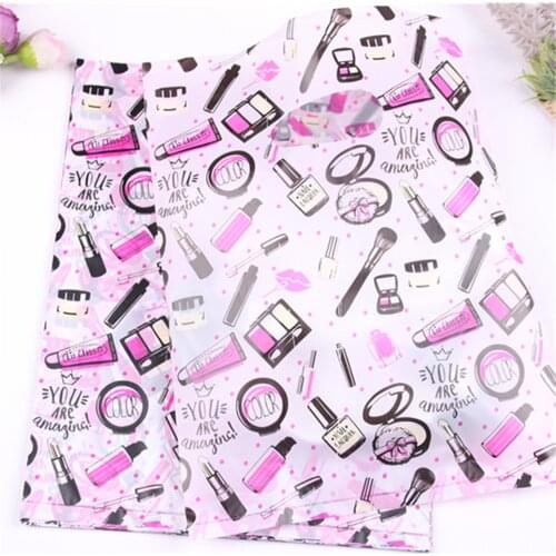 Fashion Large 25x35cm/30x40cm Plastic Clothing Packaging Bags with Lipstic Perfume 100pcs/lot Wholesale