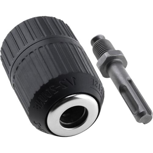 2-13mm 1/2"20unf Self-locking Keyless Wrench Drill Chuck Impact Hammer Conversion Drill Bit Holder Round Handle Connecting Rod