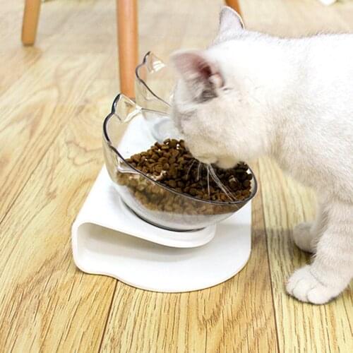 Non-slip Cat Bowls Double Pet Bowls With Raised Stand Pet Food and Water Bowls For Cats Dogs Feeders Pet Products