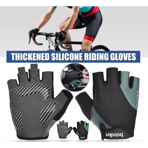 Non-slip Half Finger Gloves Wrist Wrap Support Padded Fitness Short Open Finger Glove For Riding Sports Summer Guantes Ciclismo