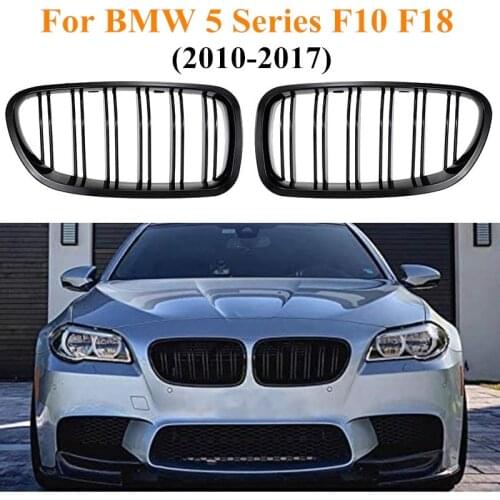 Front Sport Kidney Grill Grilles Gloss Black for BMW F10 F18 F11 M5 2010 2011 2012 2013 2014 2015 2016 2017 Racing Grills