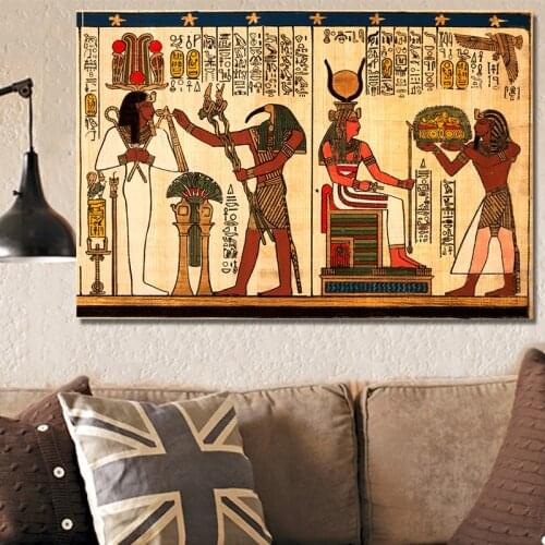 Retro Classical with Elements of Egyptian Ancient History Posters and Prints Wall Art Home Decoration Canvas Painting