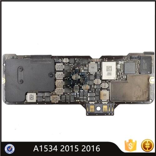Tested A1534 Motherboard 820-00045-A 820-00244-A For MacBook Retina 12" Logic Board 256/512GB 1.1GHz 1.2GHz 2015 2016 years