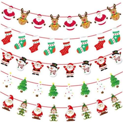 Christmas Banner Garland Merry Christmas Decor for Home Christmas Ornaments Xmas Decor Home Decoration Christmas Ornaments