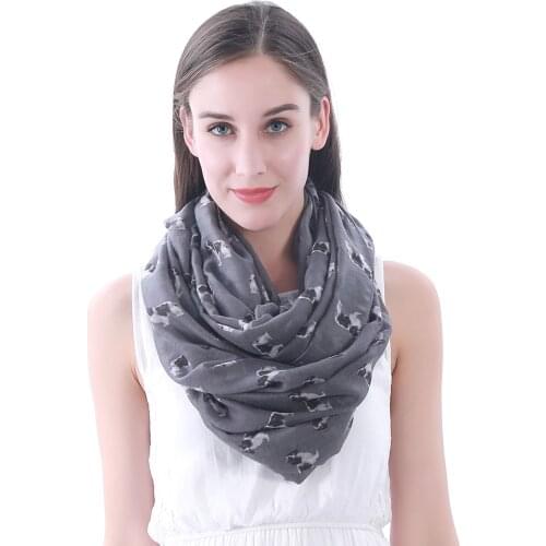 Cavalier King Charles Spaniel Dog Print Womens Infinity Loop Tube Scarf Wrap Soft Lightweight Pet Puppy Gift Idea